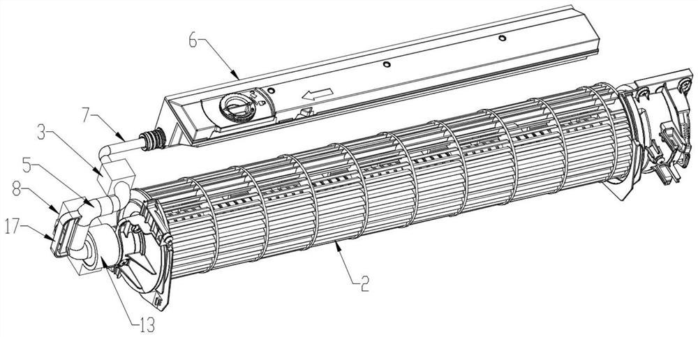 Humidification assembly, cross-flow fan and air conditioner