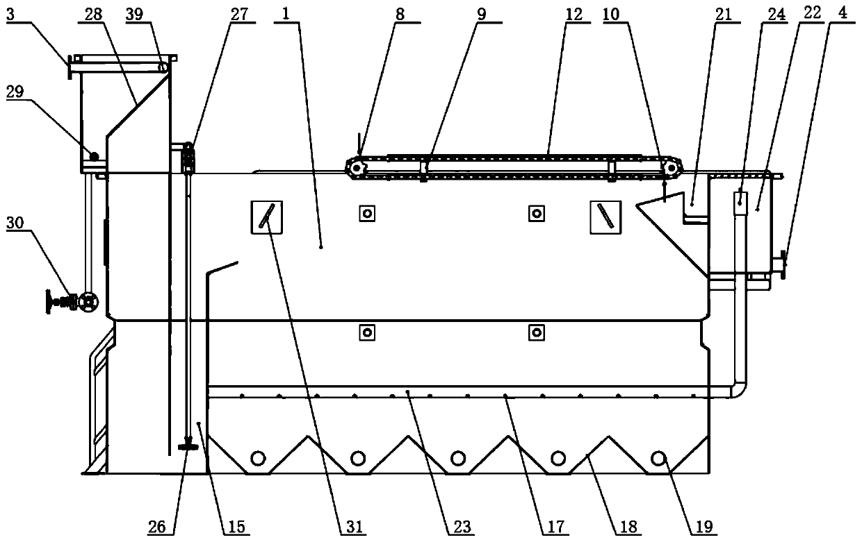 Combined slaughtering wastewater pretreatment device and operation method thereof