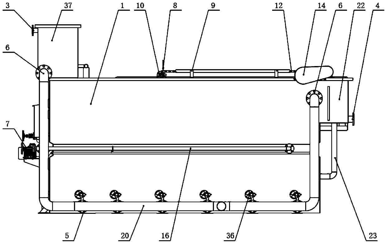 Combined slaughtering wastewater pretreatment device and operation method thereof