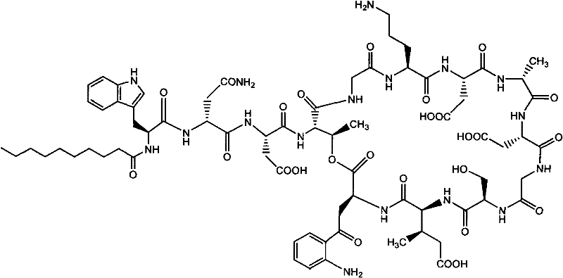 Purification method of daptomycin
