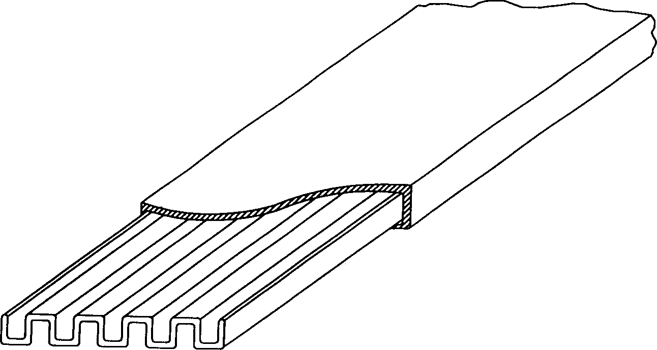 Water penetrating pipe with strip projected parts and connection methods