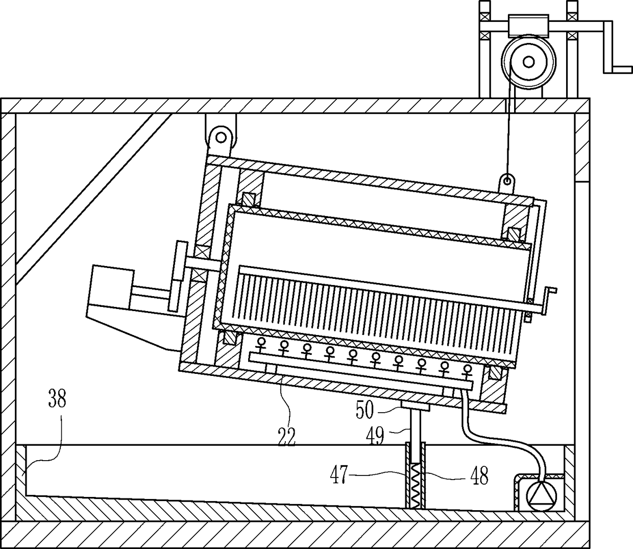 Edible-pupa cleaning equipment