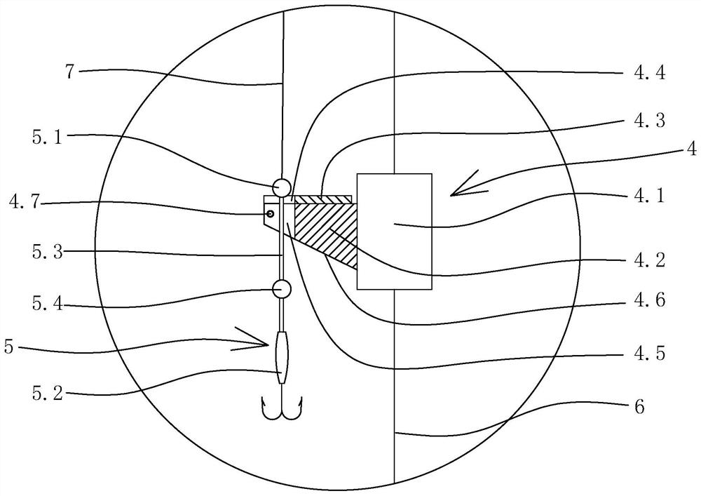 Automatic squid jigging machine device based on pressure information feedback