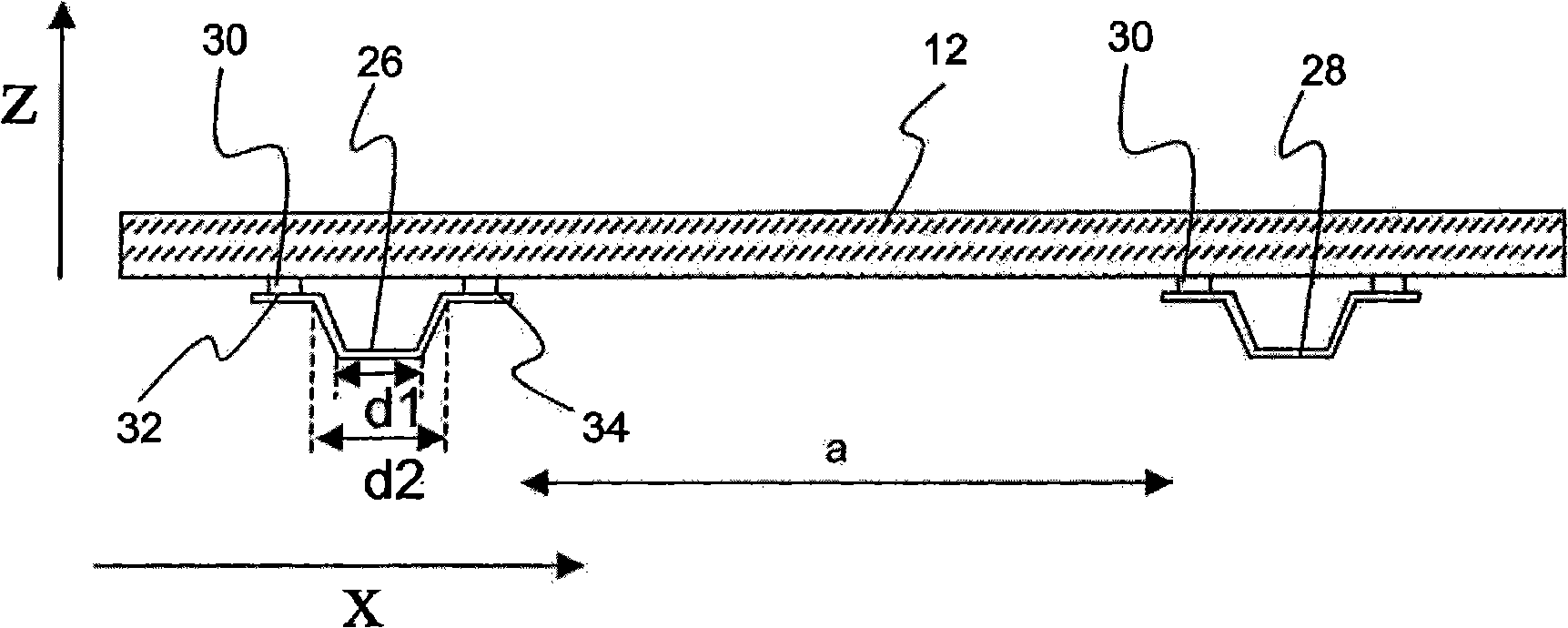 Fastening structure for a large solar module, and solar module
