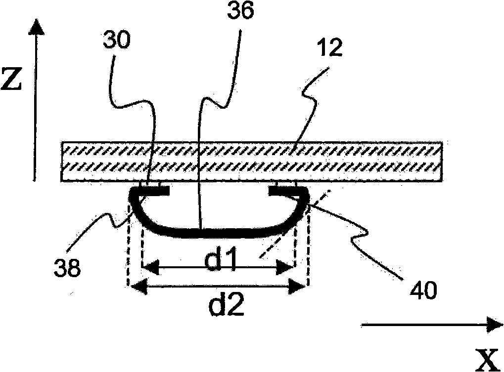 Fastening structure for a large solar module, and solar module