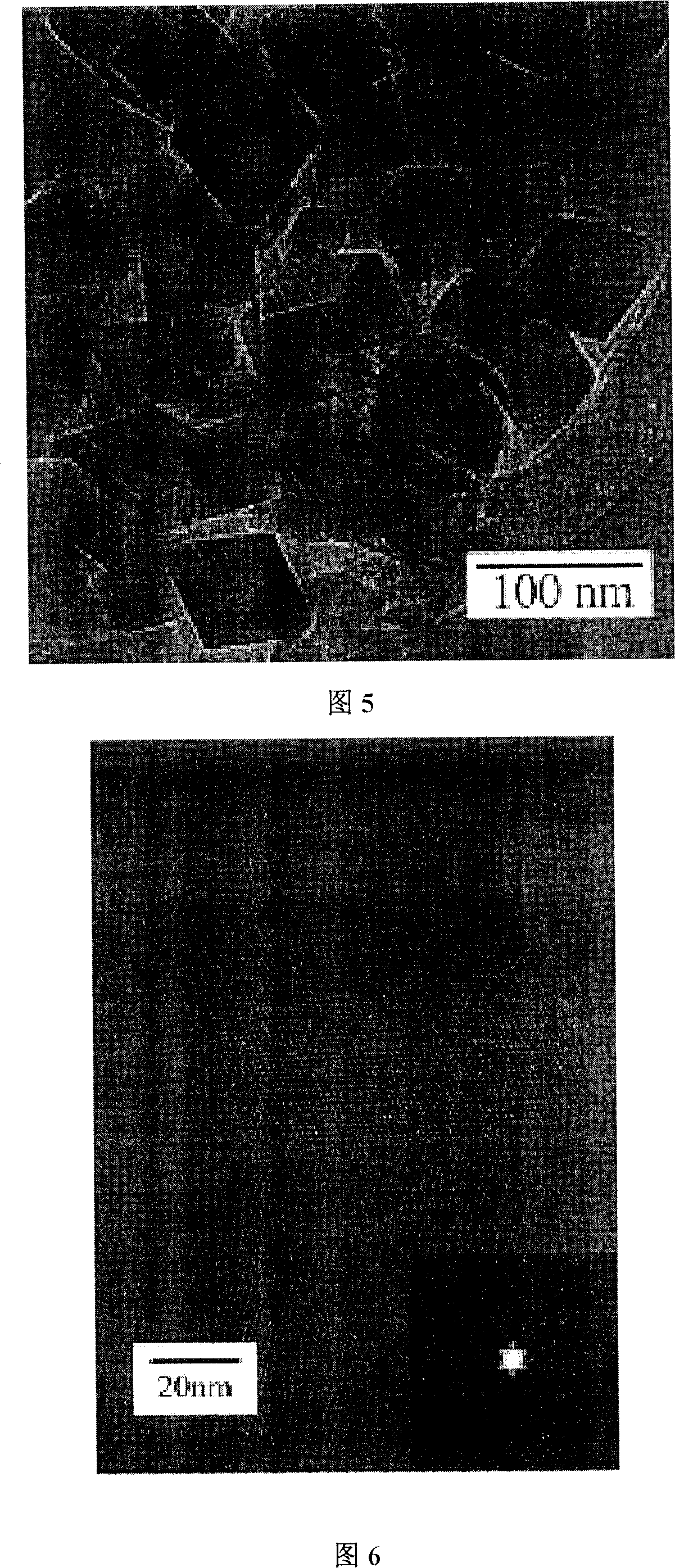 LTA and FAU molecular screen nanocrystalline preparation method
