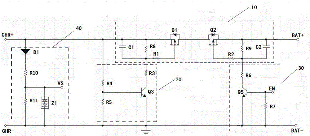 Controllable battery charging circuit and charger