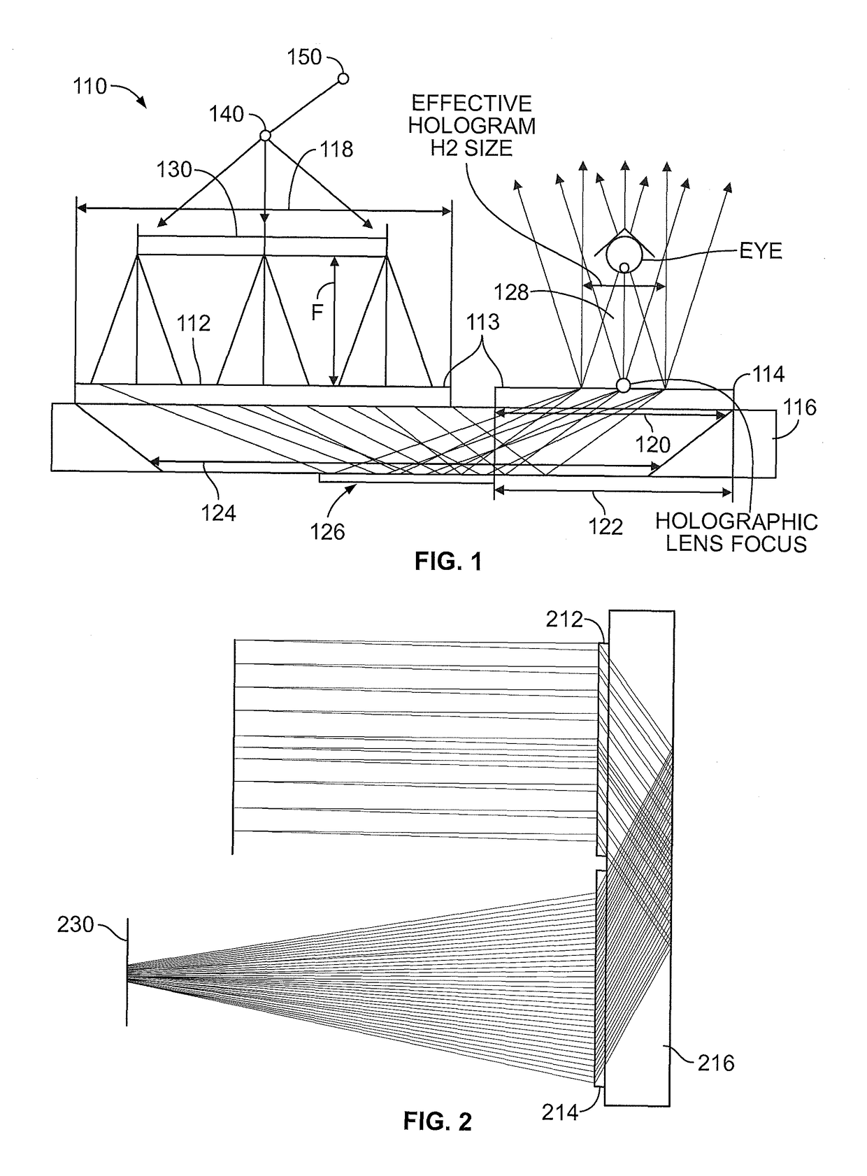Method for design and manufacturing of optics for holographic sight