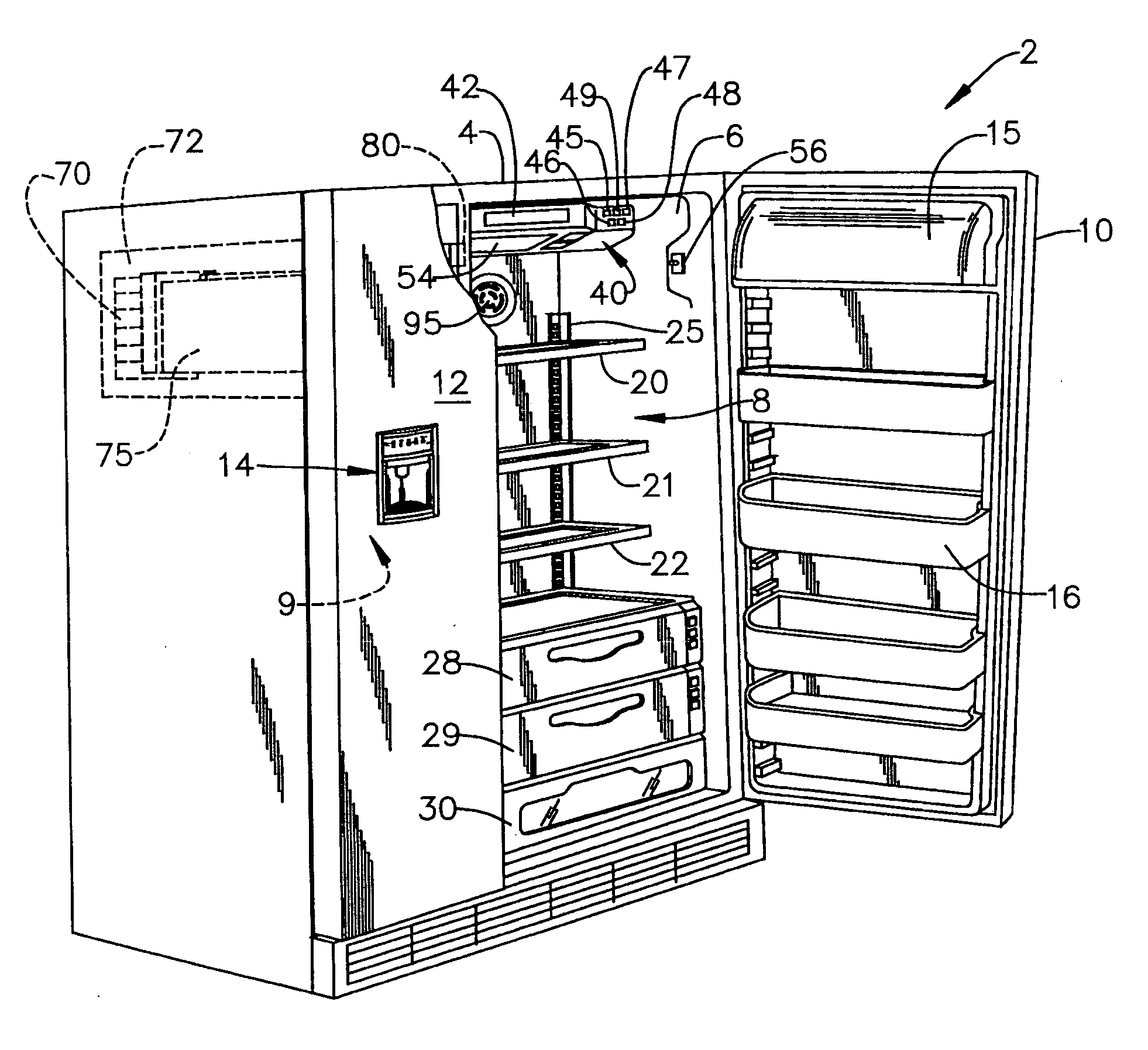Control for a refrigerator