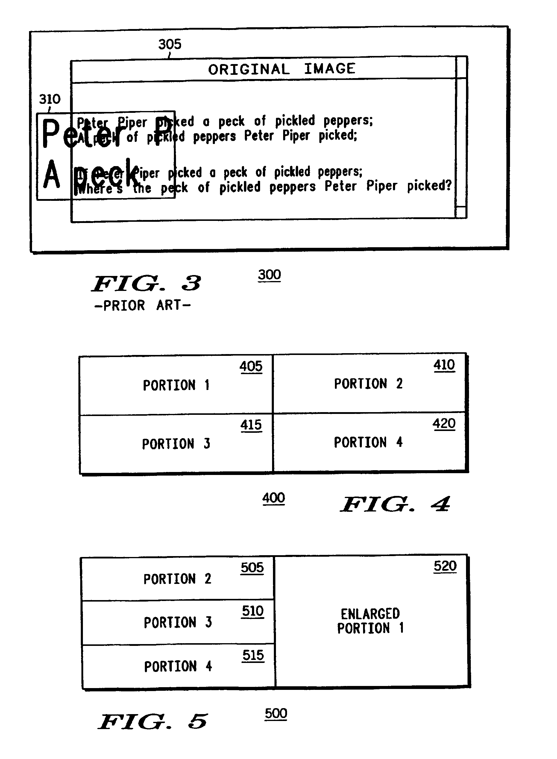 Method and apparatus for preserving, enlarging and supplementing image content displayed in a graphical user interface