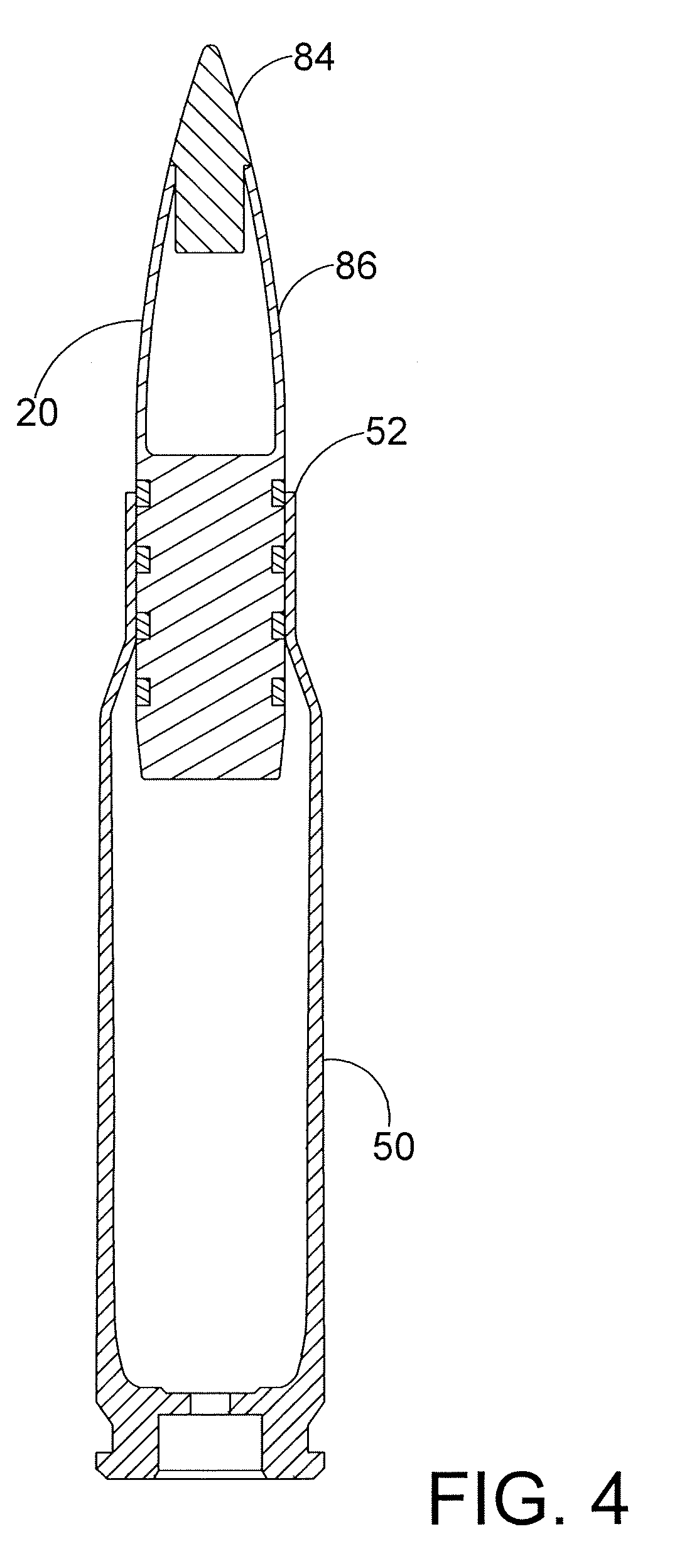 Reduced drag projectiles