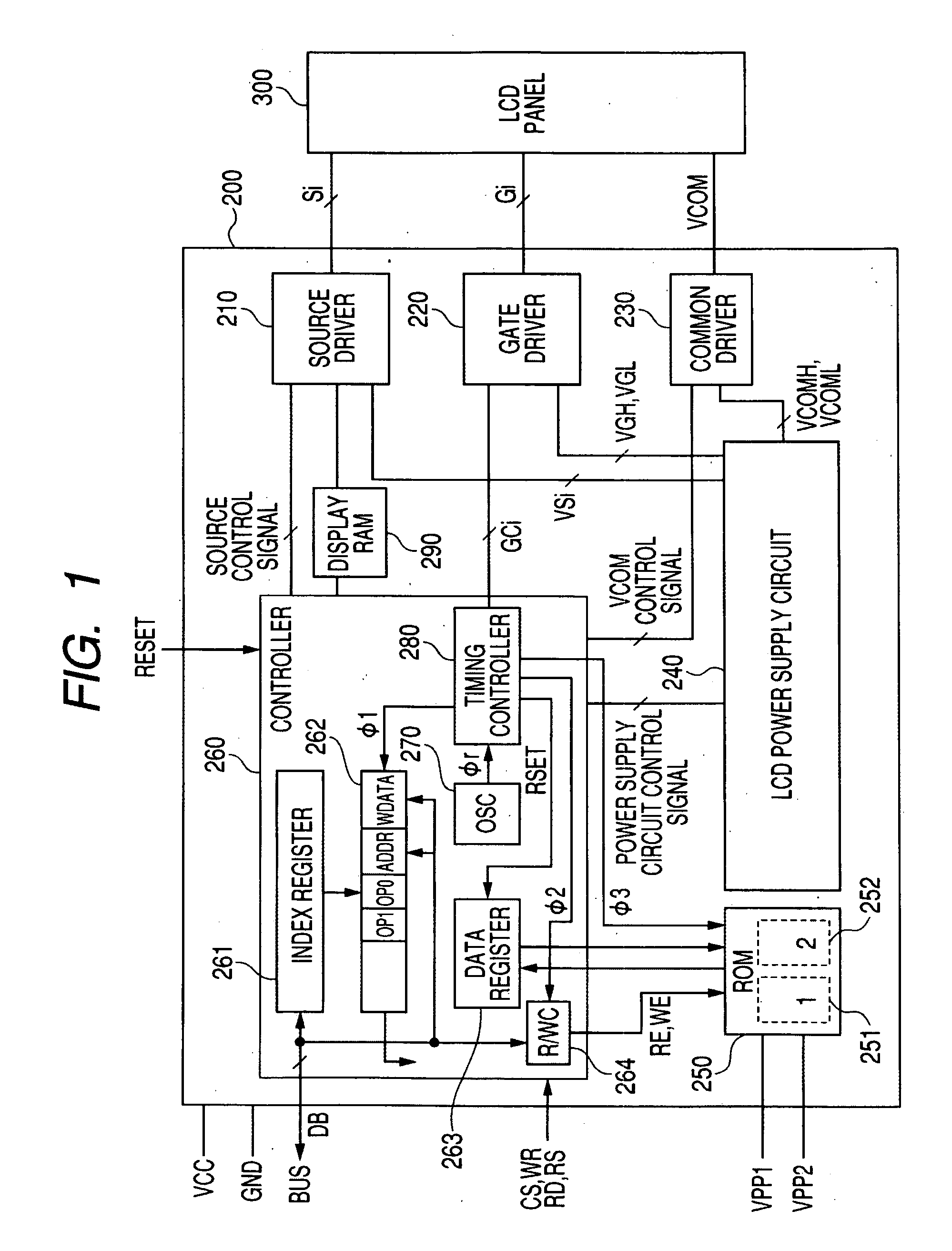 Semiconductor integrated circuit device for driving liquid crystal display