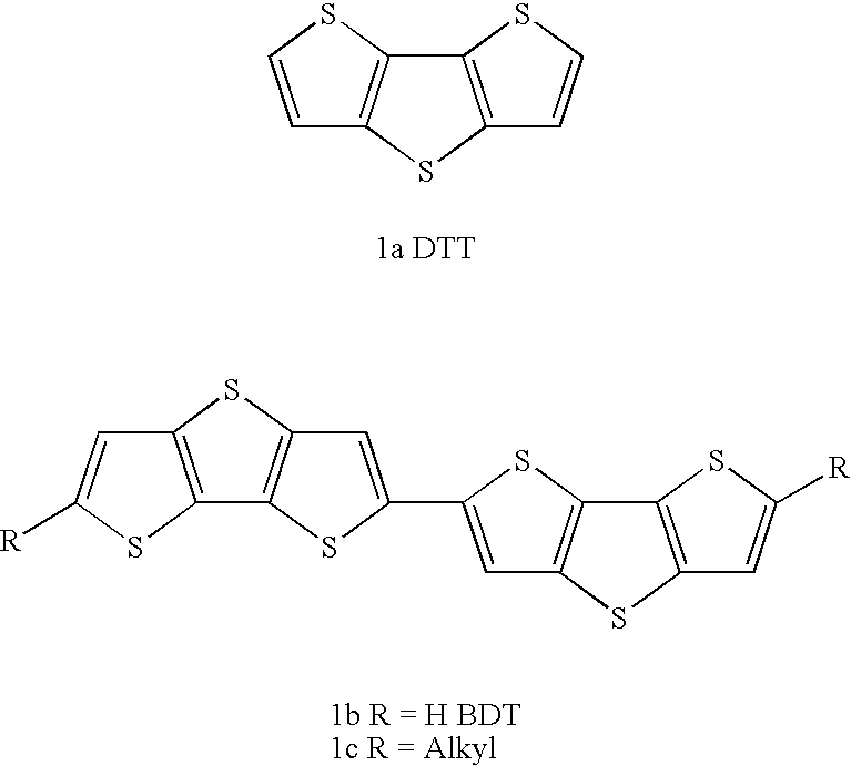 Mono-, oligo- and polymers comprising fluorene and aryl groups