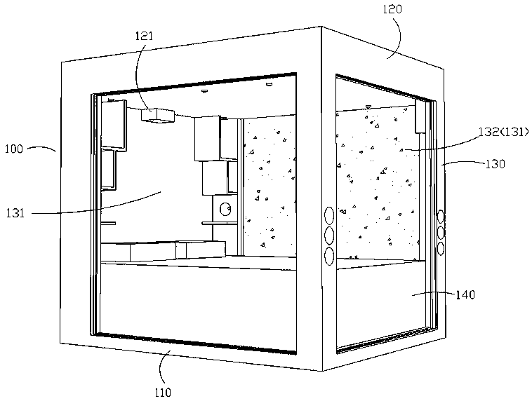 Suspended swinging type sleep disorder rehabilitation bed