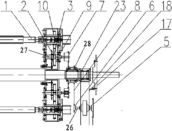 A winding device capable of realizing fixed-point cutting on the winding core