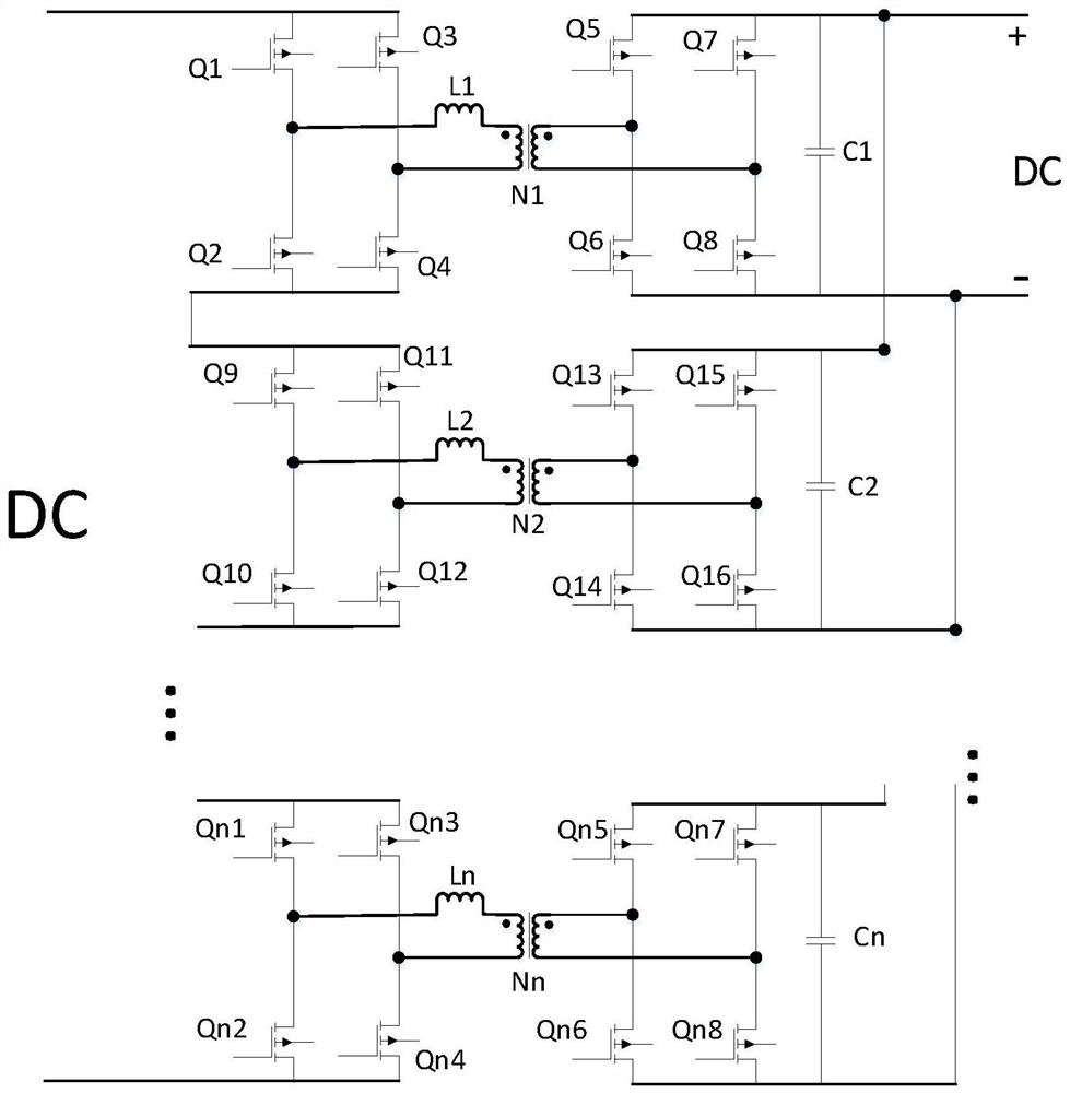 Power conversion method and system for multi-modular electric vehicle charging station