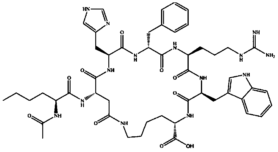 Solid-liquid phase synthesis method of Bremelanotide