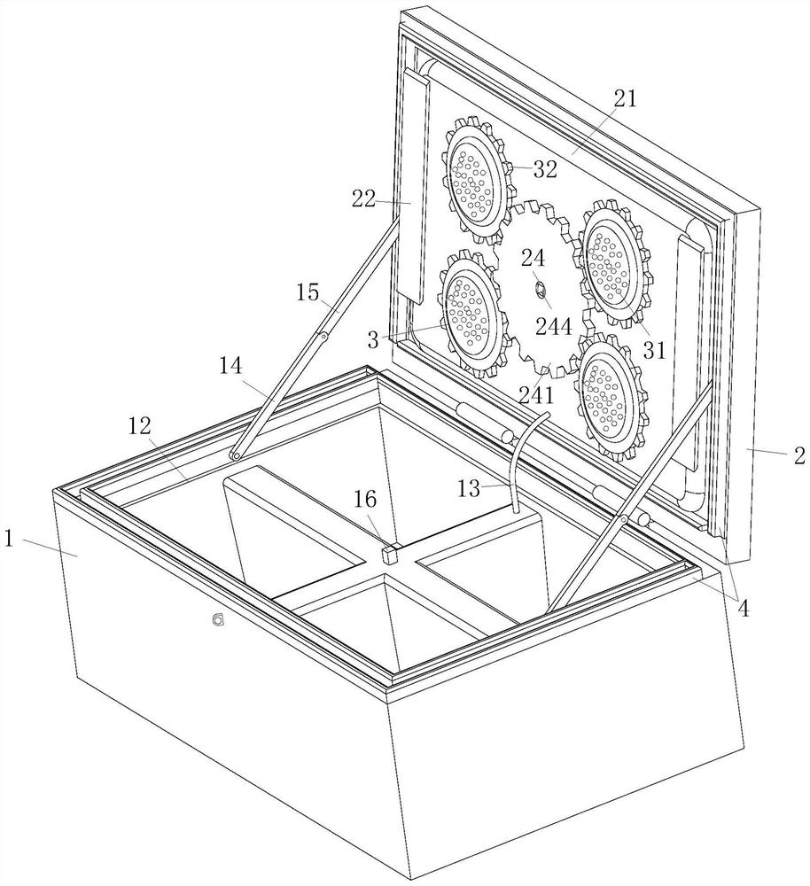 High-precision instrument storage box for physics teaching experiment