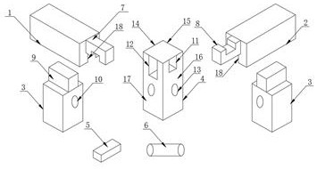 Detachable mortise and tenon joint structure of solid wood furniture