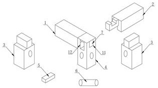Detachable mortise and tenon joint structure of solid wood furniture