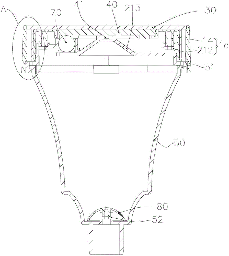 Lamp body structure and landscape lighting device