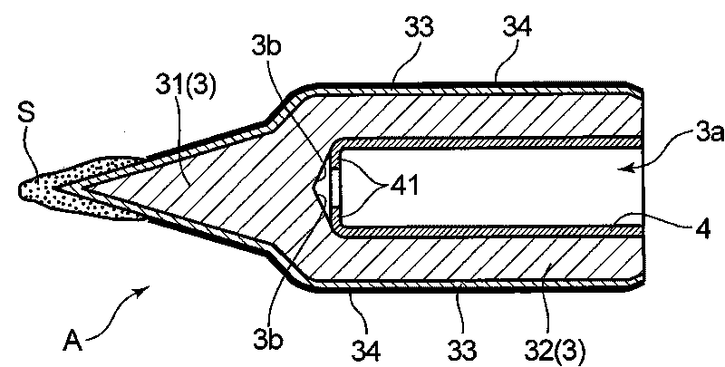 Heat heat transferring member for a solder handling device, an electric iron and electric solder removing tool