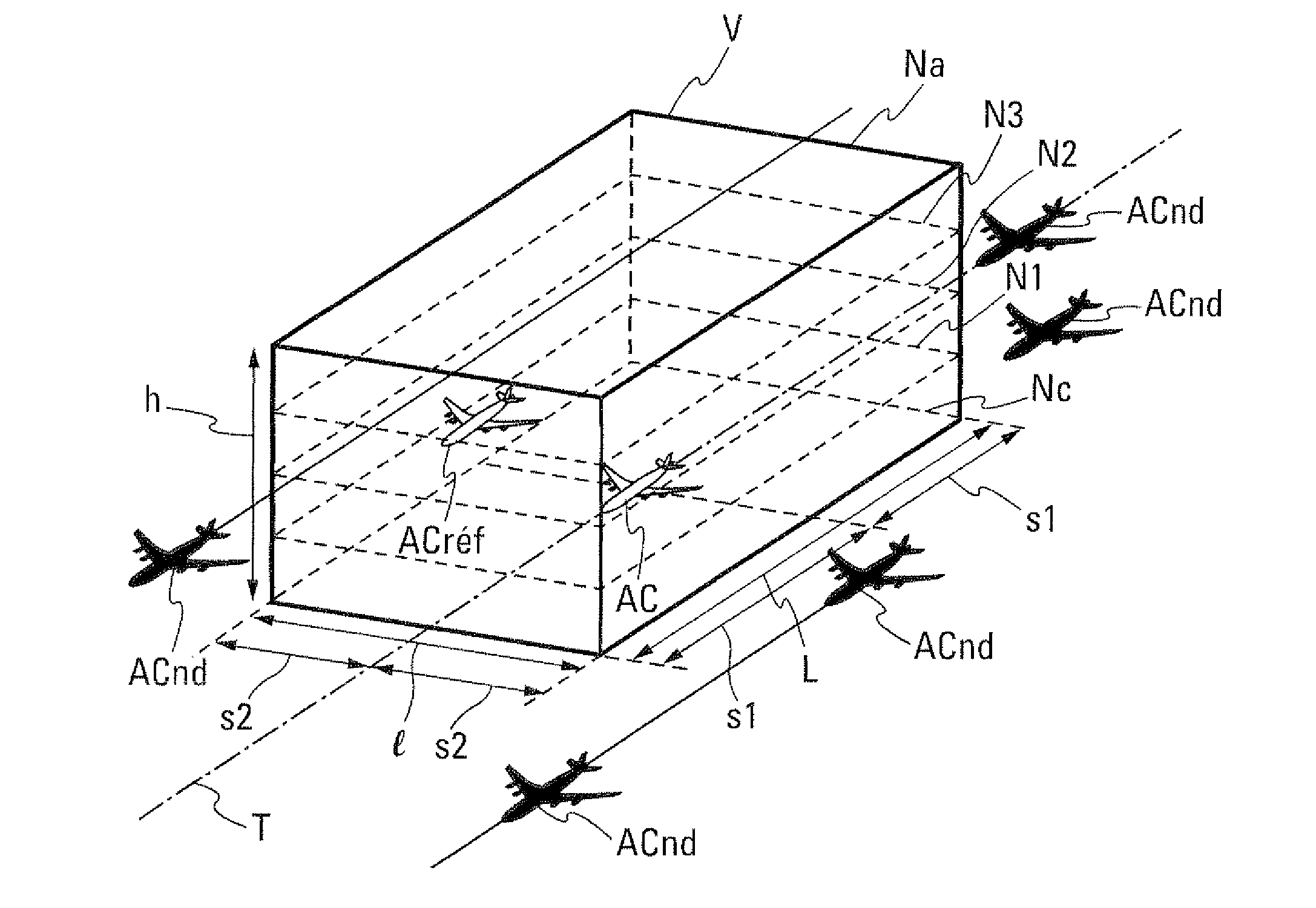 Method and device to help an aircraft to altitude change in case of reduced separations