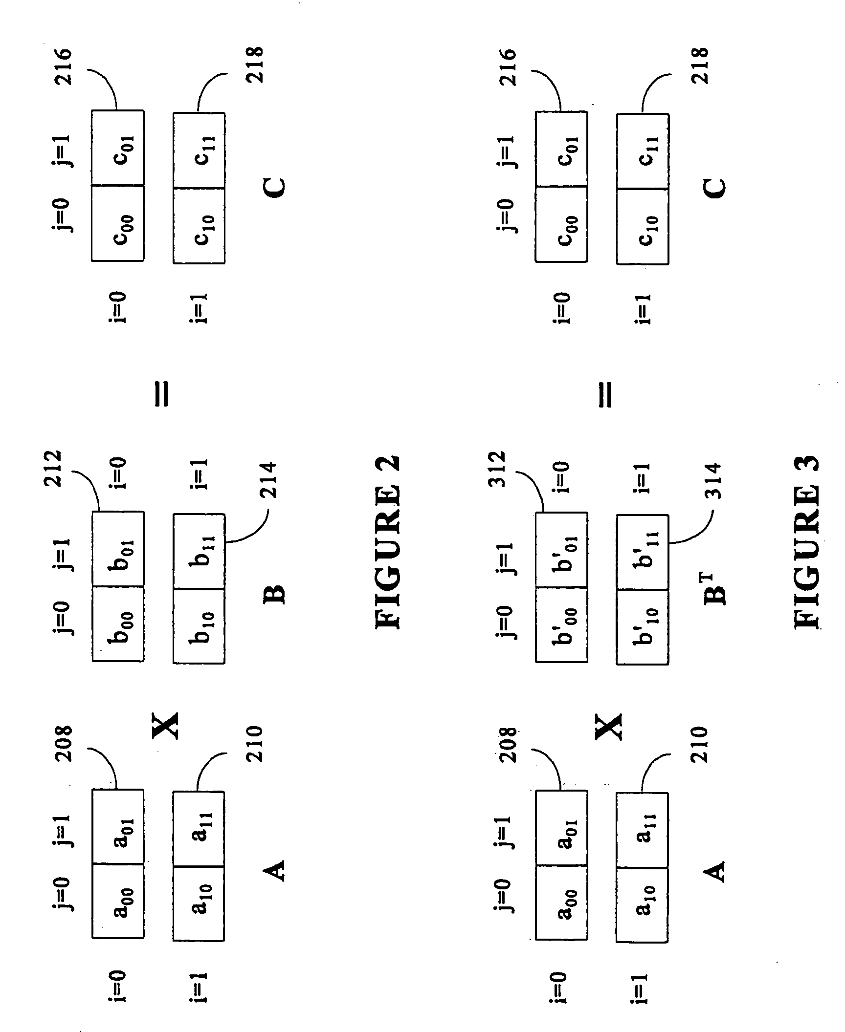 Matrix multiplication in a vector processing system