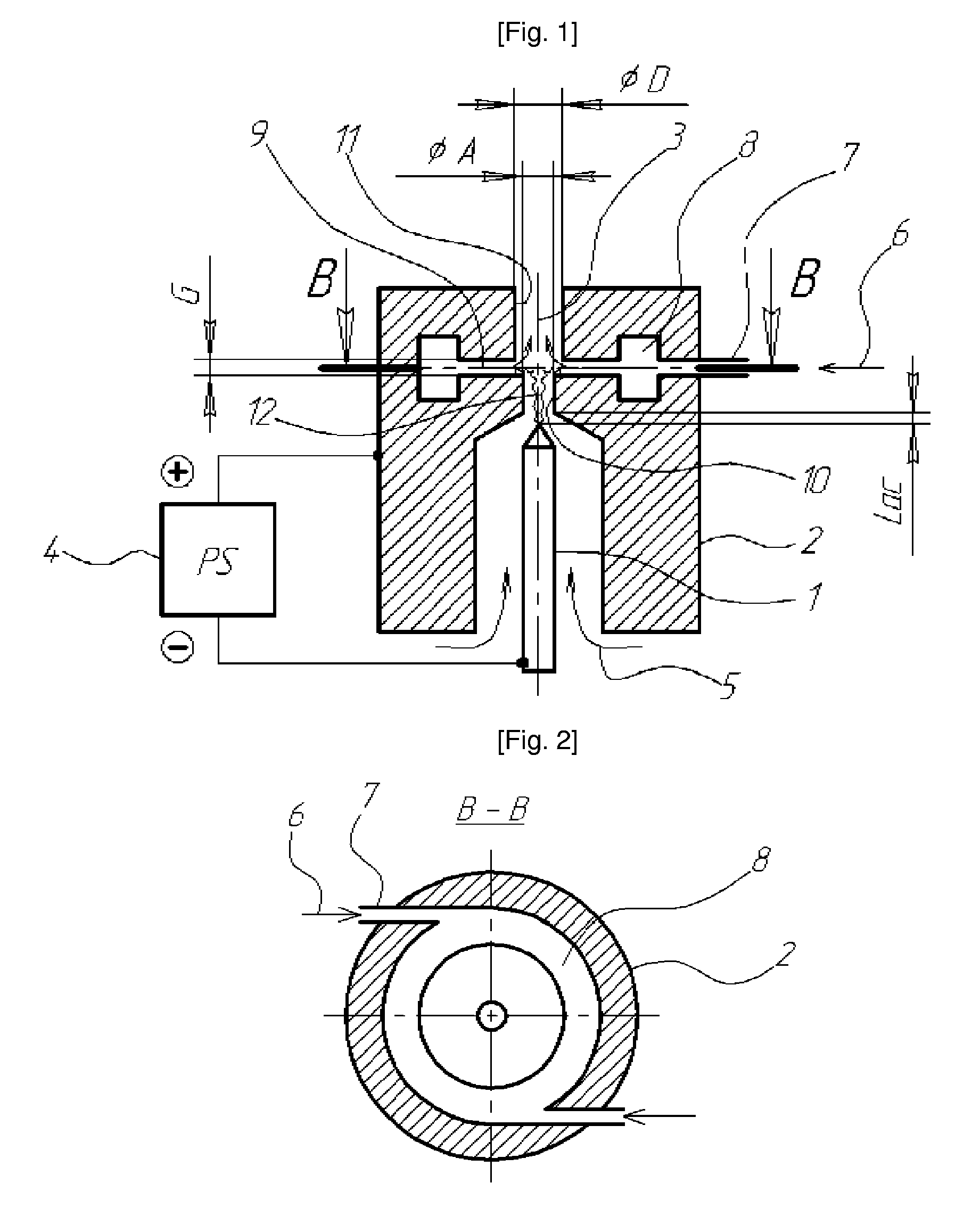 DC arc plasmatron and method of using the same