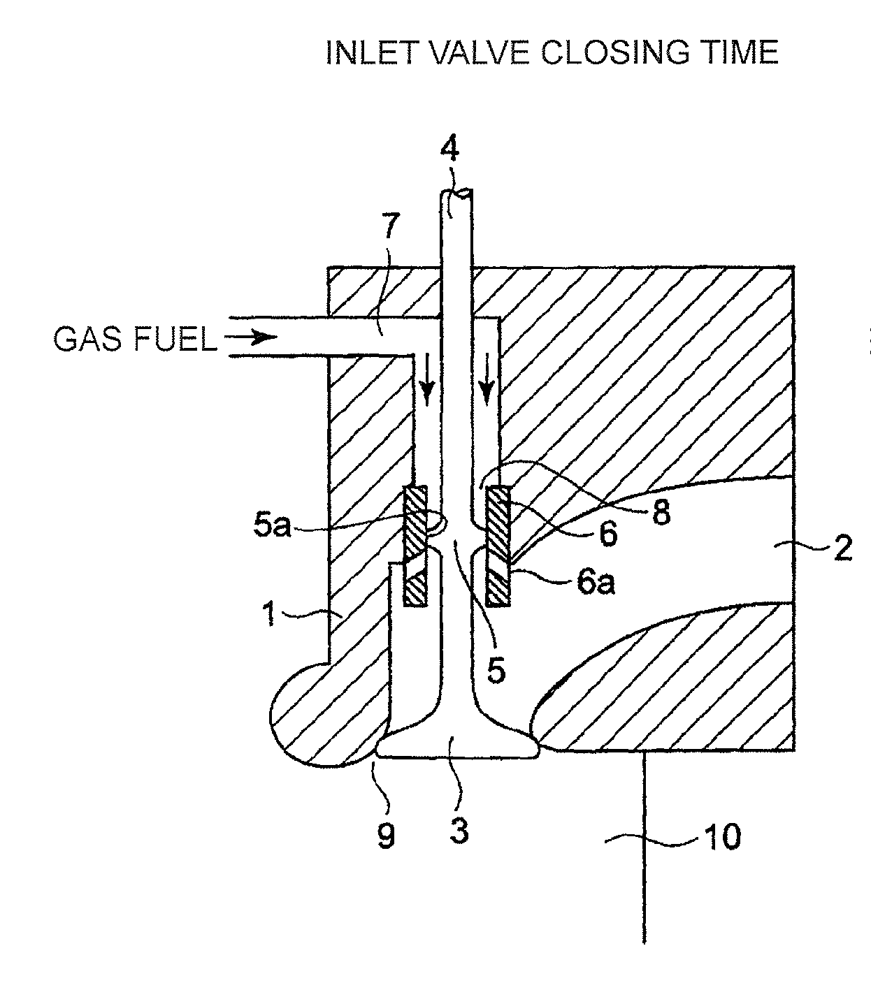 Fuel gas supply device for gas engine