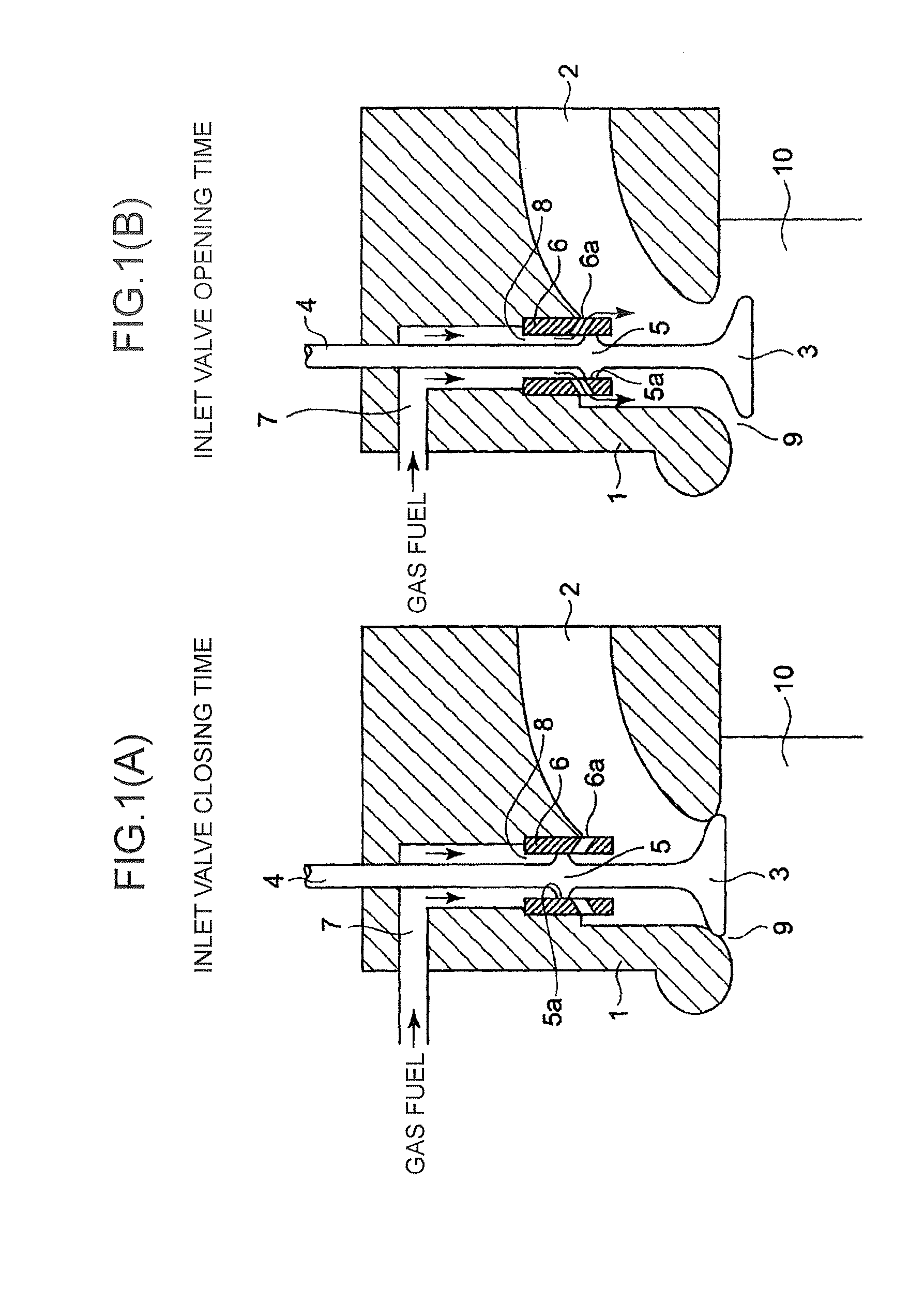 Fuel gas supply device for gas engine