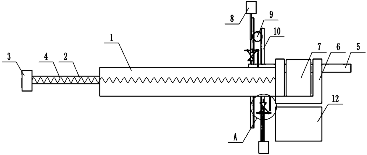 A lead frame tape cutting mechanism