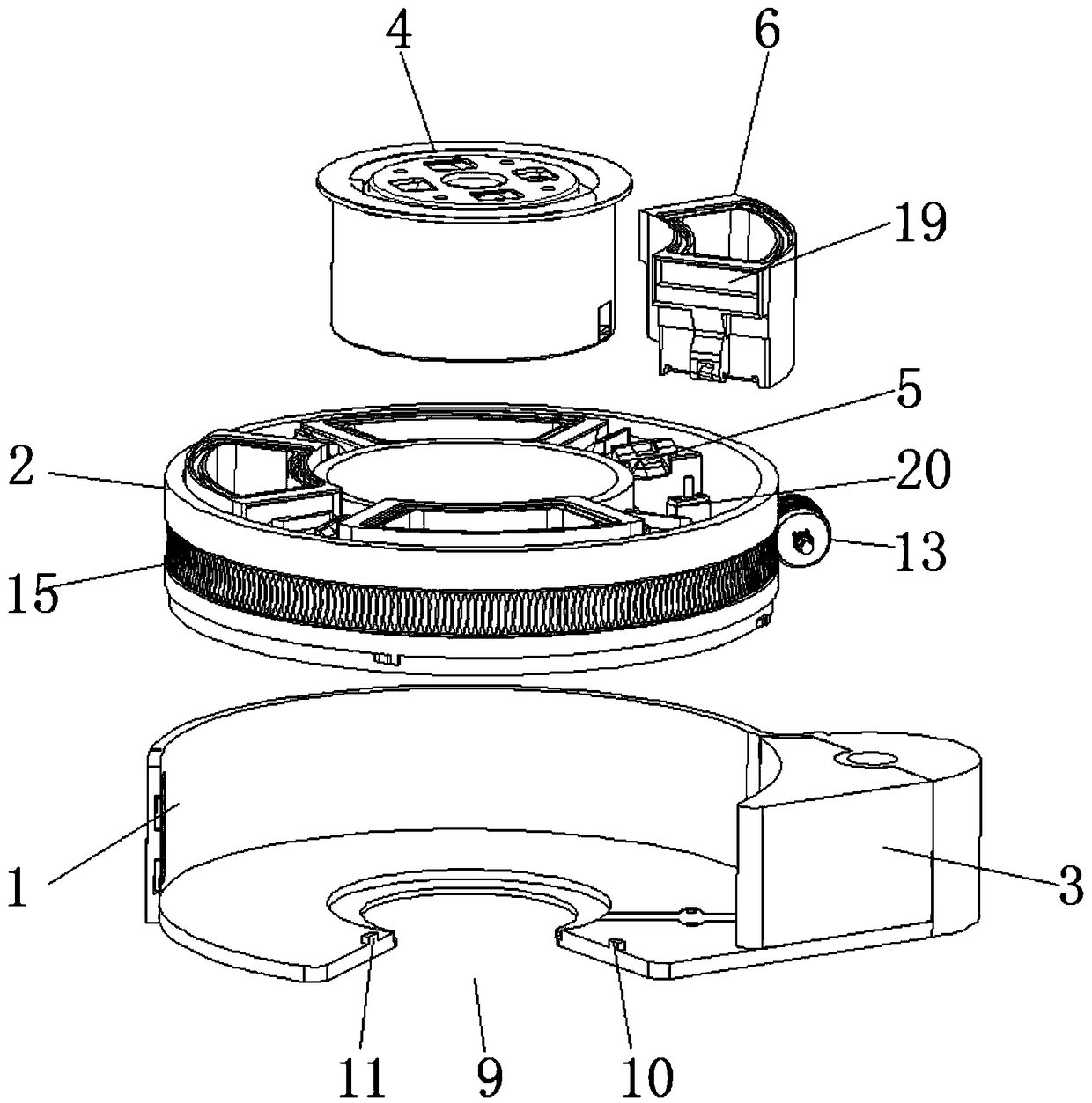 An automatic feeding device for food ingredients