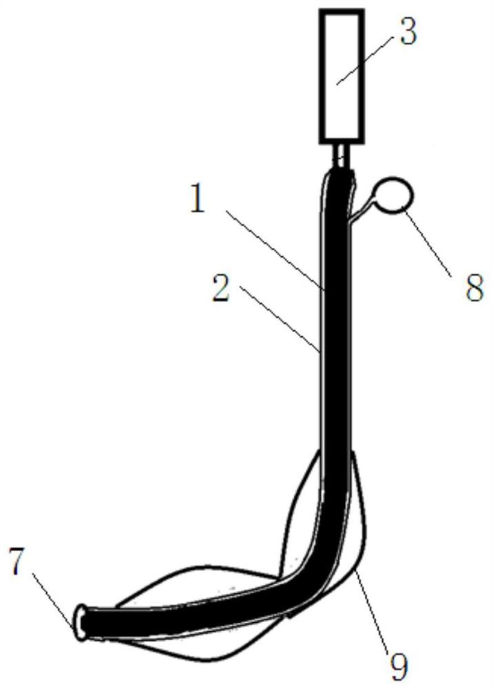 A bendable laryngeal mask with a positioning guide core and its application method