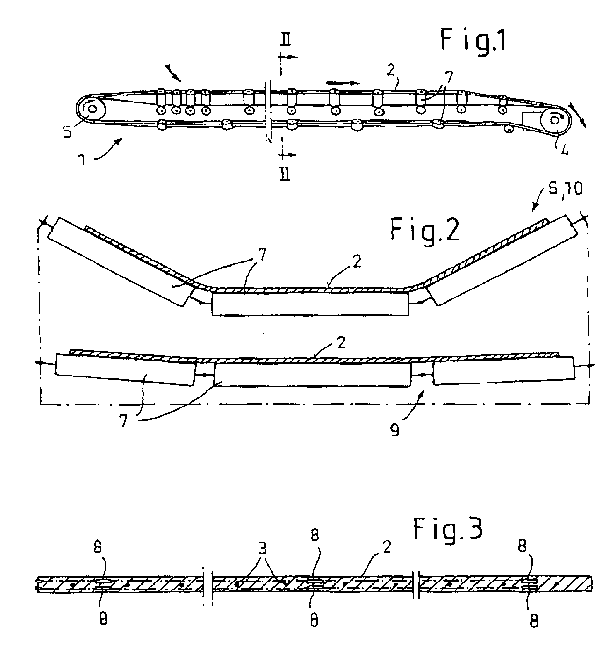 Method of monitoring belt orientation and/or belt travel of a band belt conveyor apparatus and a band belt conveyor