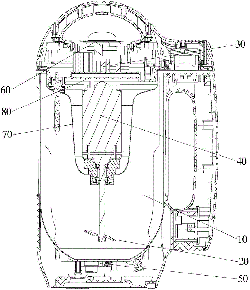 Control device of food processor and soybean milk maker