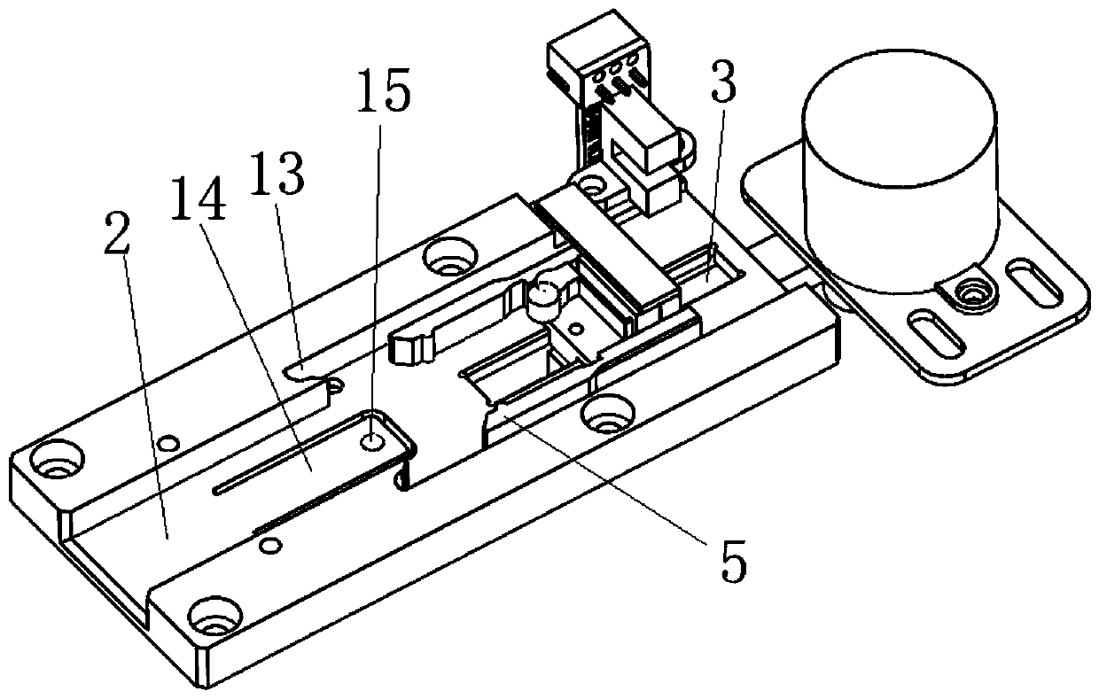 Automatic pushing-in and pushing-out mechanism for test paper box positioning purpose