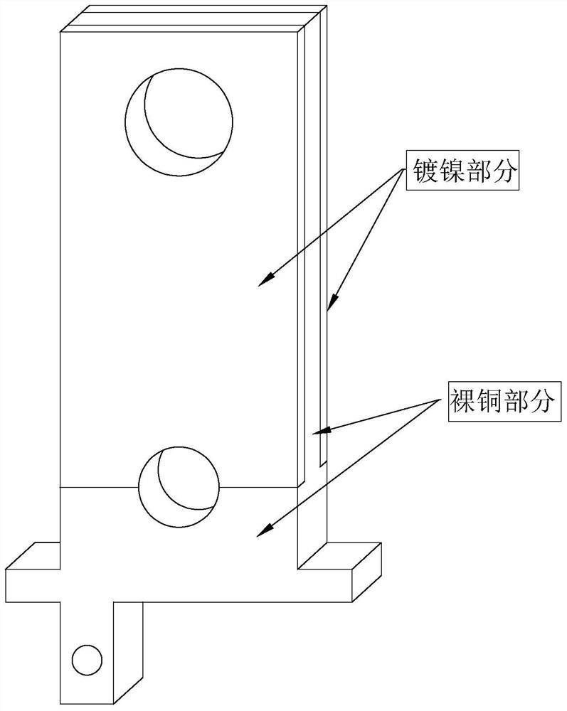 A kind of electrode electroplating nickel plating process