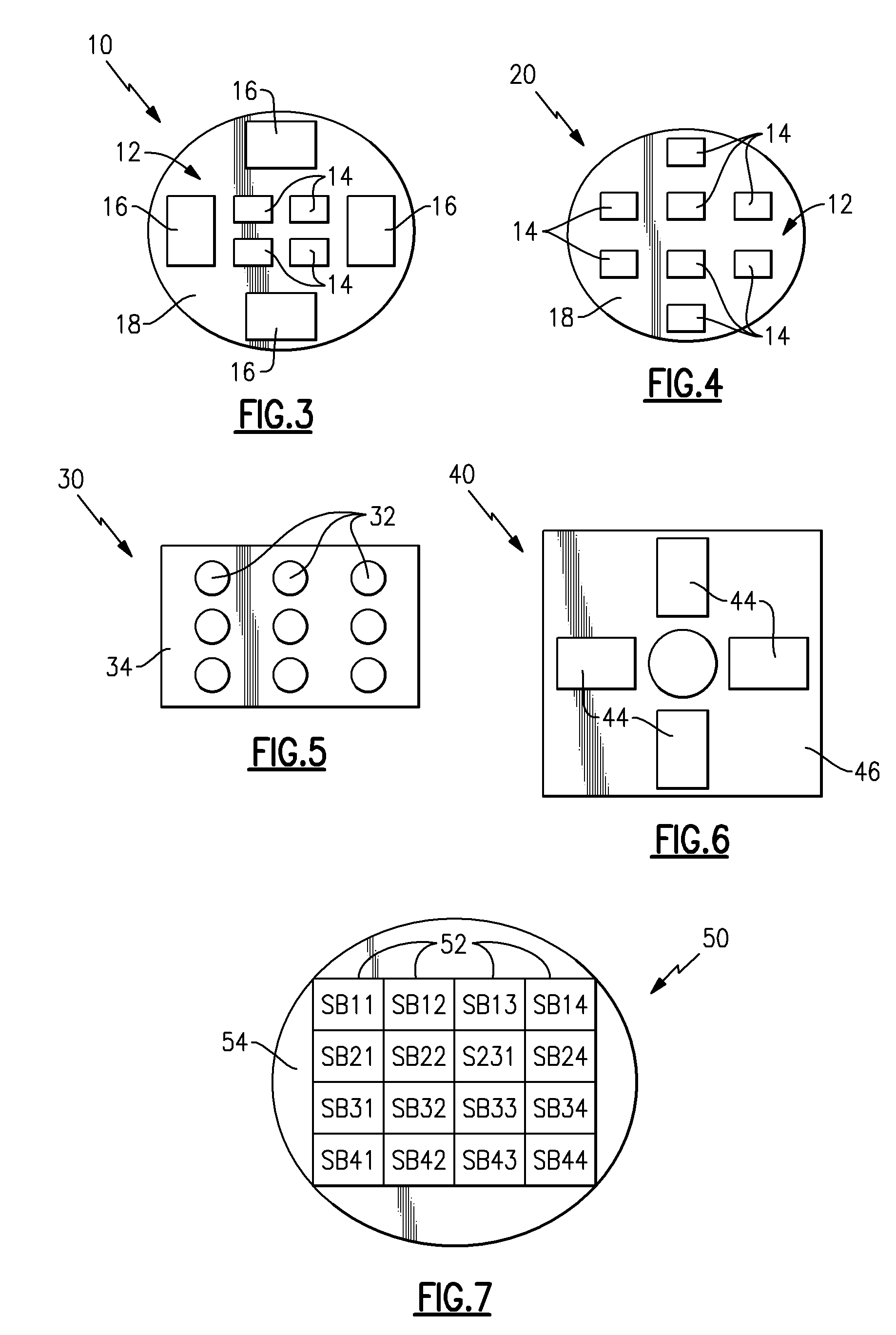 Addressable matrices/cluster blanks for dental cad/cam systems and optimization thereof