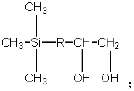 A kind of glycol modified polyester fiber with trimethylsilyl side group and preparation method thereof