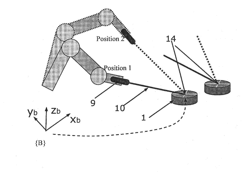 Industrial robot kinematics parameter rapid low-cost calibration device and method thereof