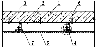 A dry-hanging structure of overhead stone and its construction method