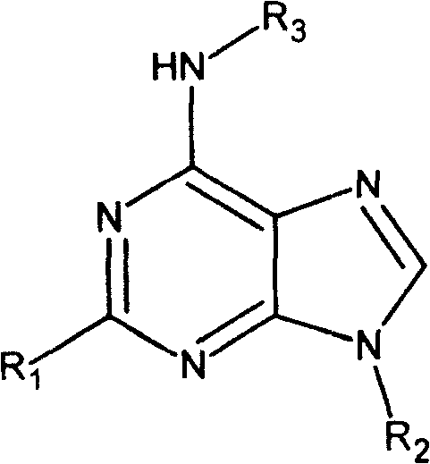 Adenine kind derivative and its synthesis method