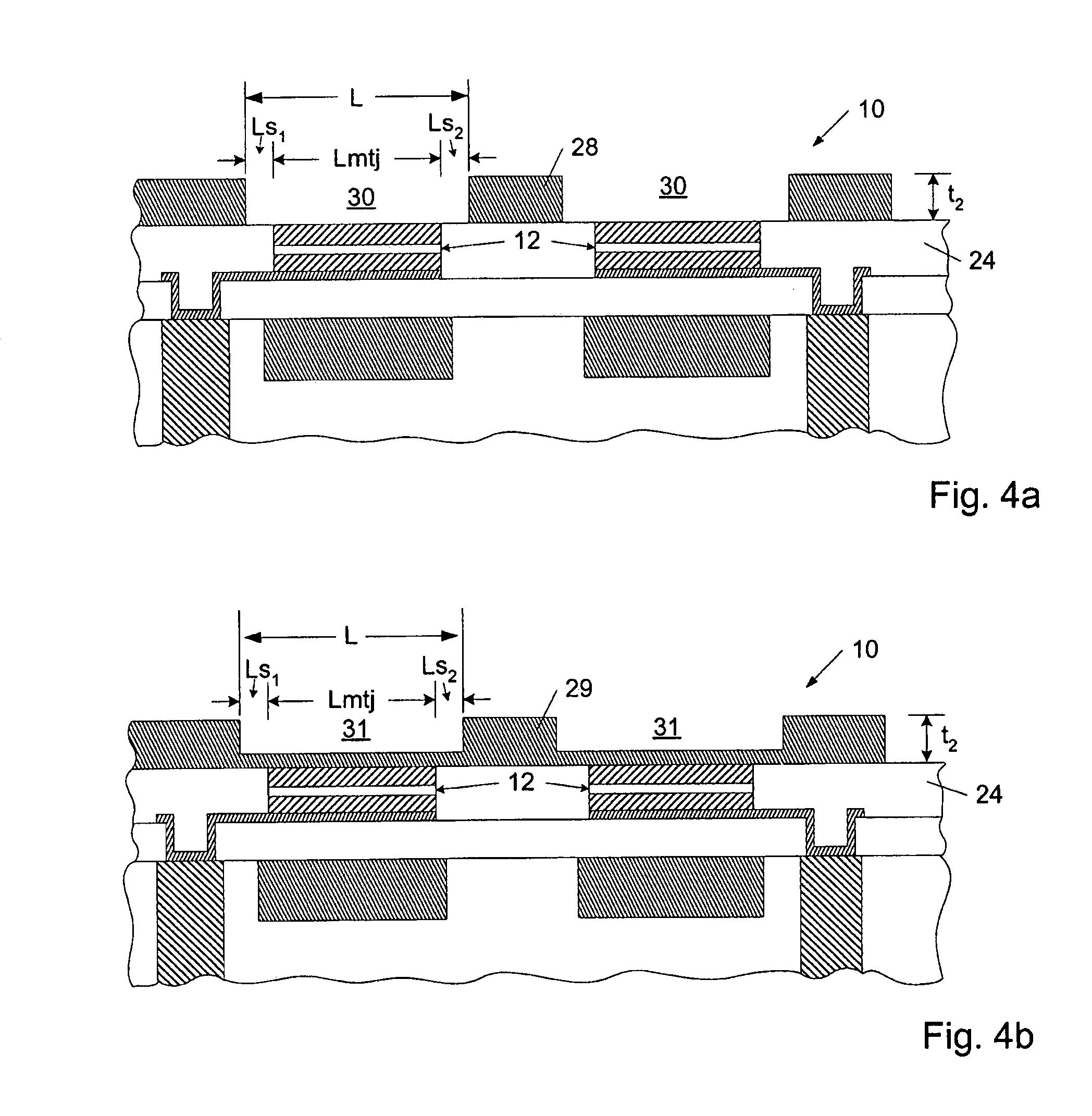 Metal profile for increased local magnetic fields in MRAM devices and method for making the same