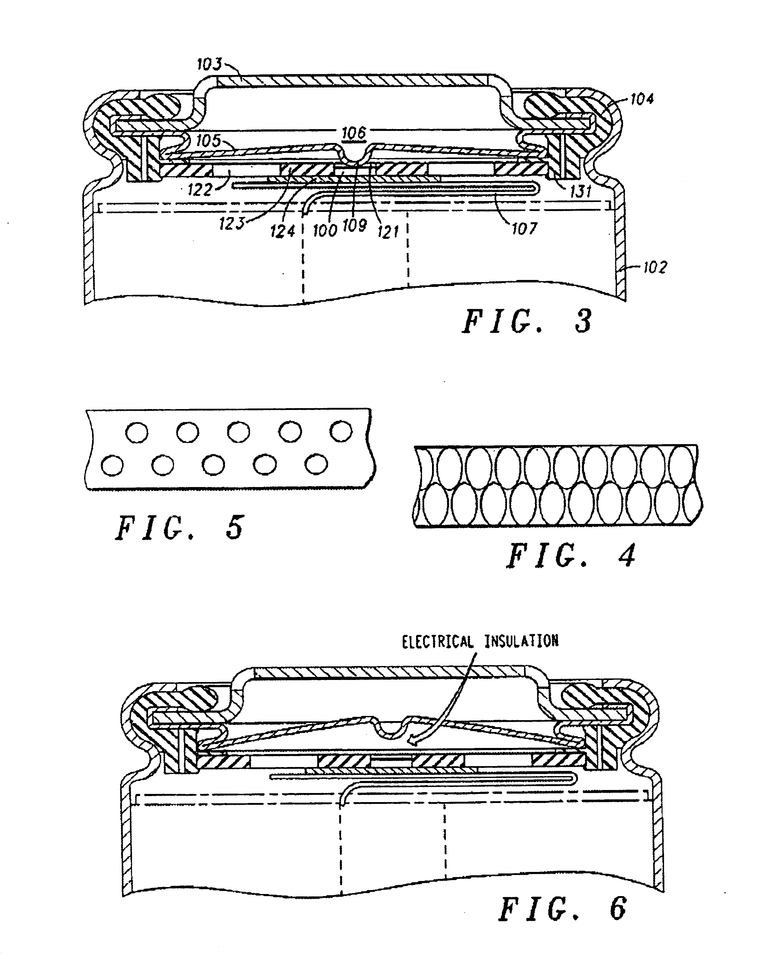 Current interrupt device for rechargeable cells