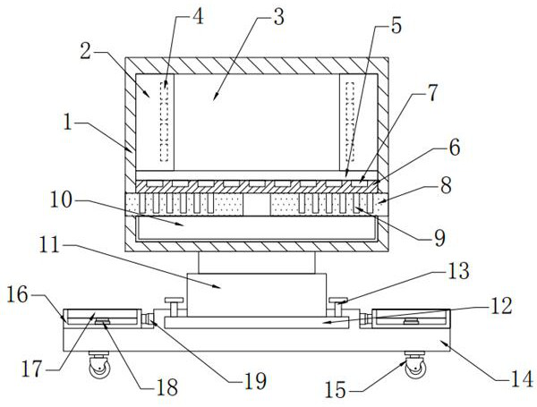 A demonstration device for visual communication professional teaching