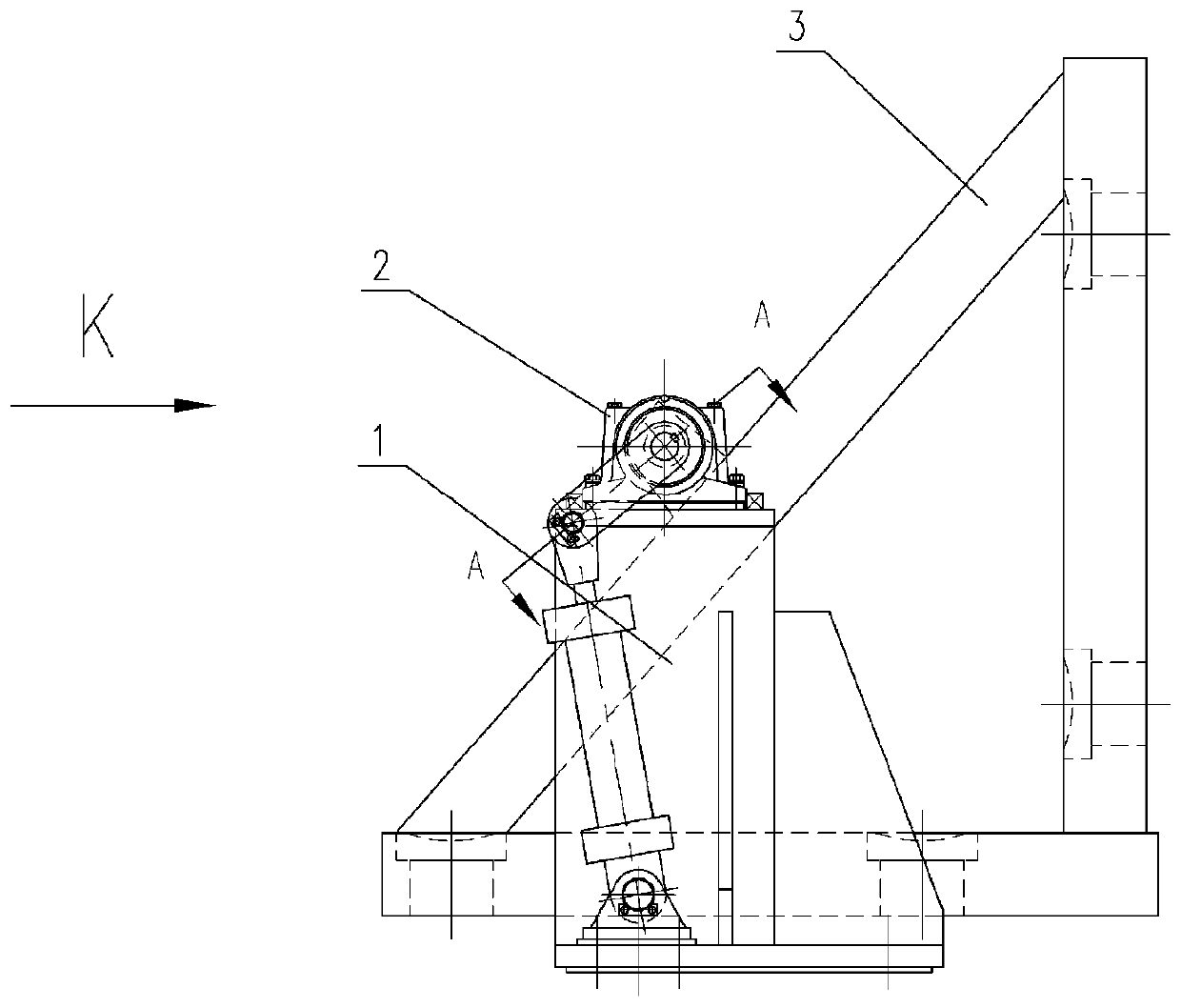 A short-stress rolling mill turning device