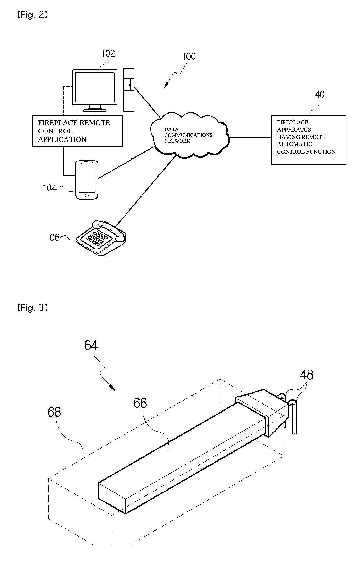 Fireplace apparatus having remote automatic control function