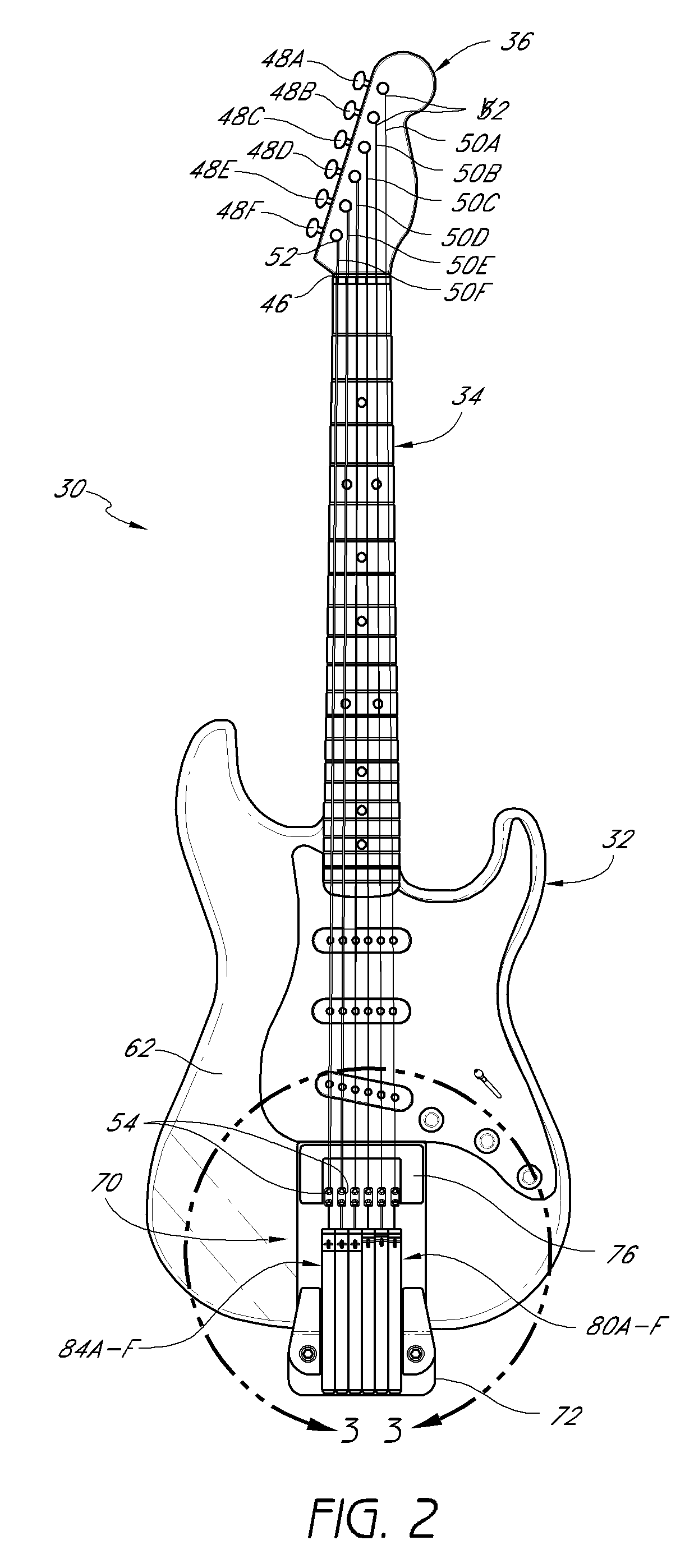 Stringed musical instrument using spring tension