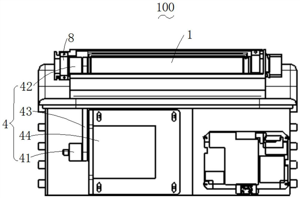 Screen body curling device